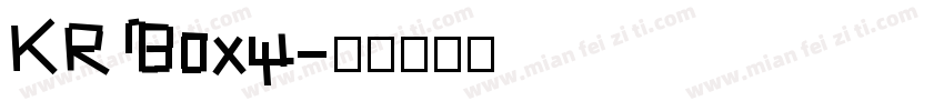 KR Boxy字体转换